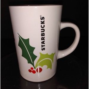 STARBUCKS | 2011 Christmas Holly Mug | 10 oz Dishwasher/Microwave Safe